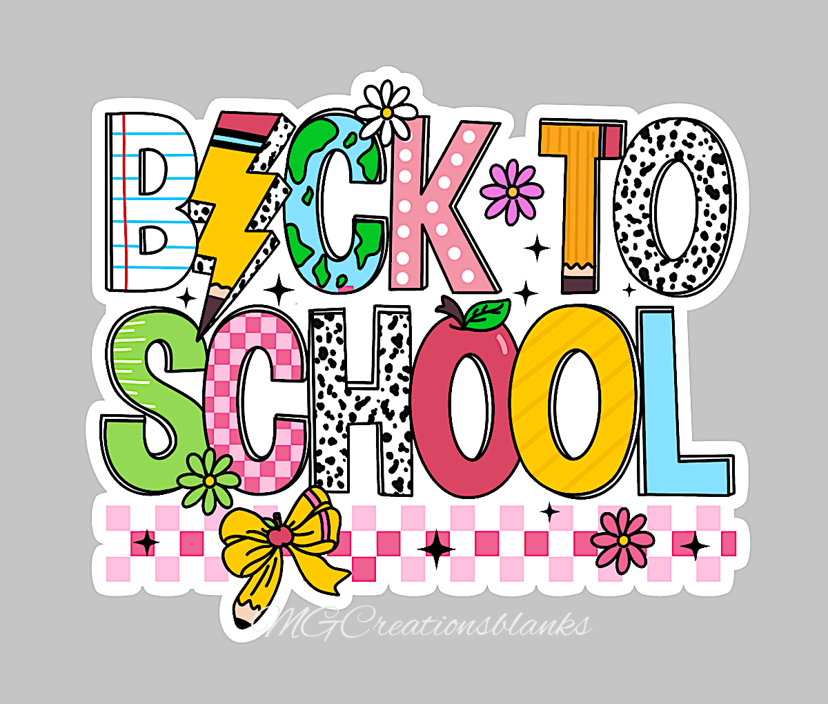 Teacher Back to School clear acrylic blanks for badge reels & vinyl decal, acrylic blank, teacher vinyl decal, back to school cast acrylic, back to school badge reel