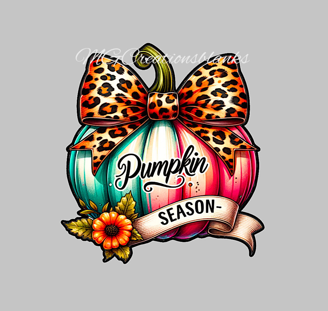 Pumpkin season clear acrylic blanks for badge reels with matching vinyl decal, Pumpkin season acrylic blank, Pumpkin vinyl decal, Pumpkin acrylic blank