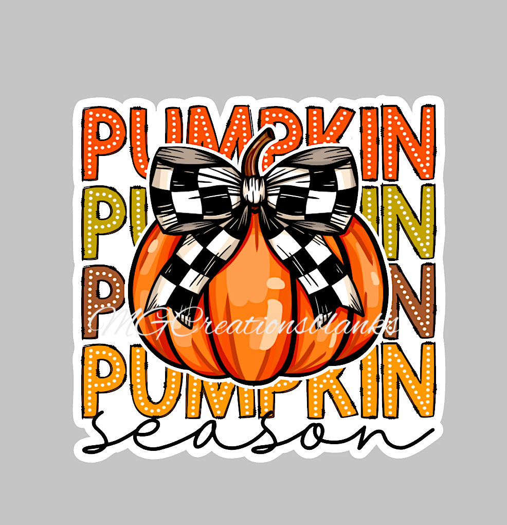 Pumpkin season clear acrylic blanks for badge reels with matching vinyl decal, Pumpkin season acrylic blank, Pumpkin vinyl decal, Pumpkin acrylic blank