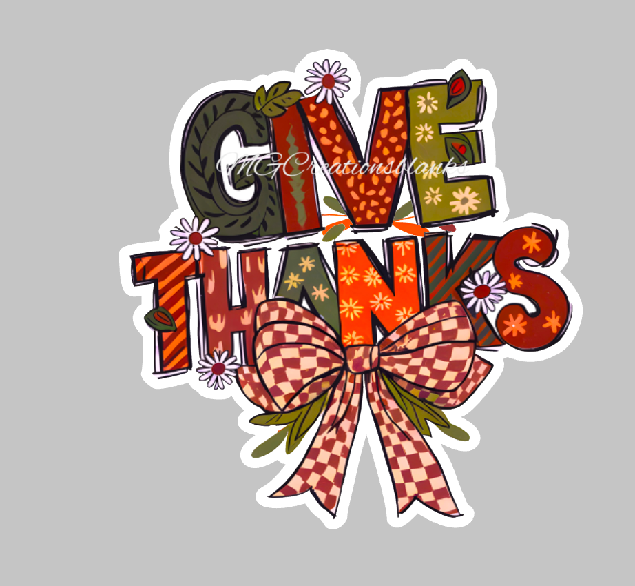 Give Thanks clear acrylic blanks for badge reels with vinyl decal,Thanksgiving craft blank, Thankful Fall acrylic blank
