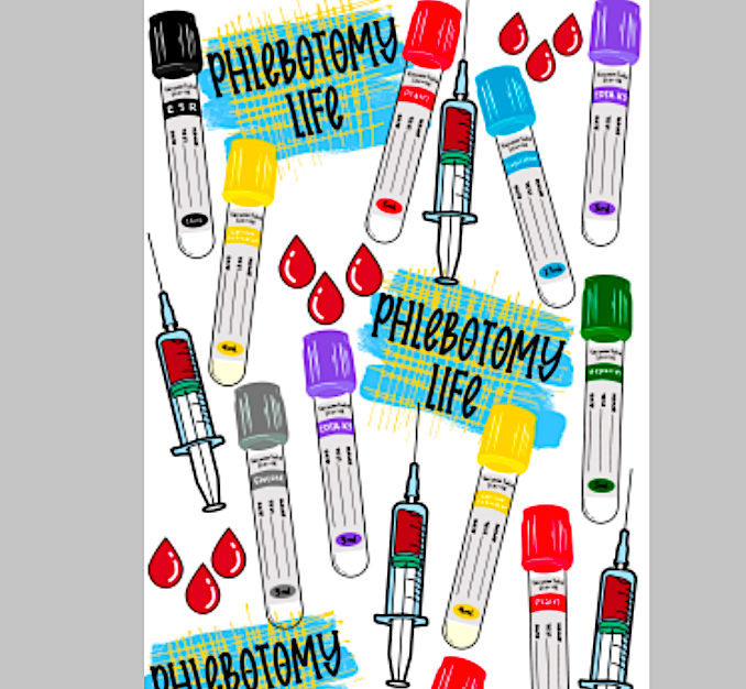 Phlebotomy life pen wrap vinyl sheet, Lab pen wrap, pen wrap vinyl print sheet, pattern vinyl for pens, pen wrap craft vinyl for Cricut and Silhouette