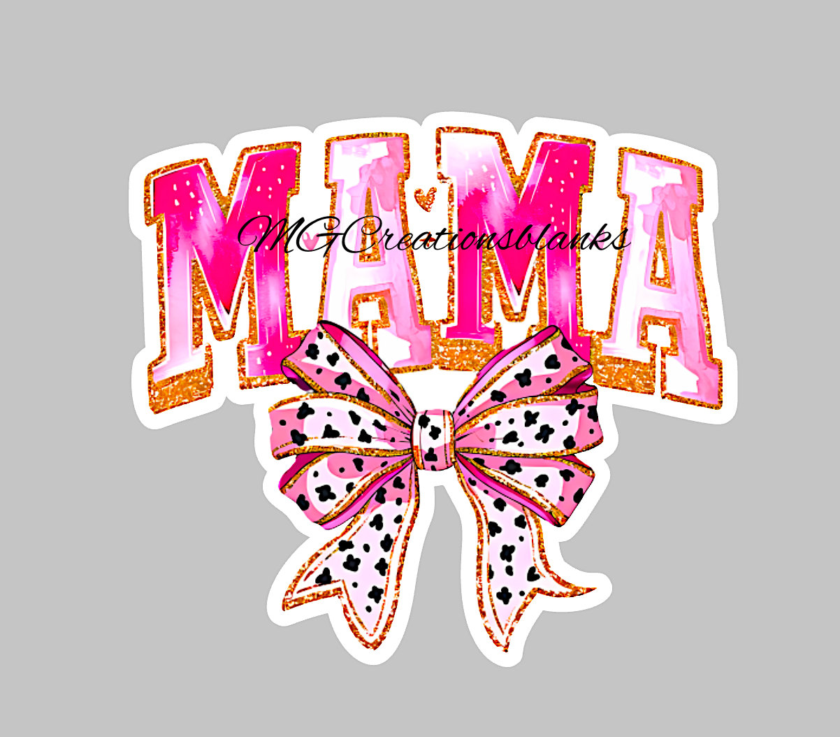 Mama acrylic blanks for badge reels & vinyl decal, mom DIY acrylic blank, mama craft acrylic blank, dog mama badge reel supplies, mama