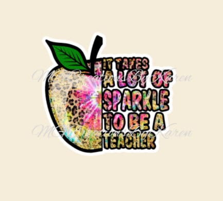 2” Teacher Apple clear acrylic blanks for badge reels & vinyl decal, acrylic blank, decal, vinyl decal, cast acrylic, apple badge reel