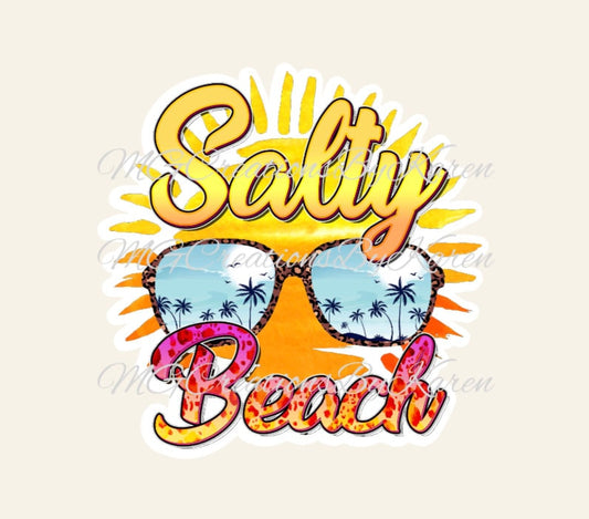 Salty Beach acrylic blanks for badge reels & vinyl decal, acrylic blank, decal, vinyl decal, cast acrylic,  reel, Salty Beach badge reel