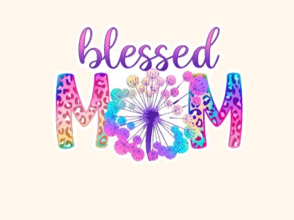 Blessed Mom acrylic blanks for badge reels & vinyl decal, acrylic blank, decal, vinyl decal, Blessed mom decal, cast acrylic, badge reel
