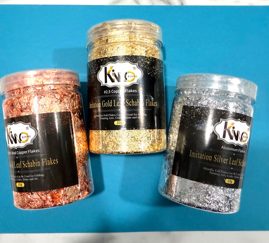 Gold Foil Flakes for Resin, Imitation Gold Foil Flakes Metallic Leaf for Crafts and Resin