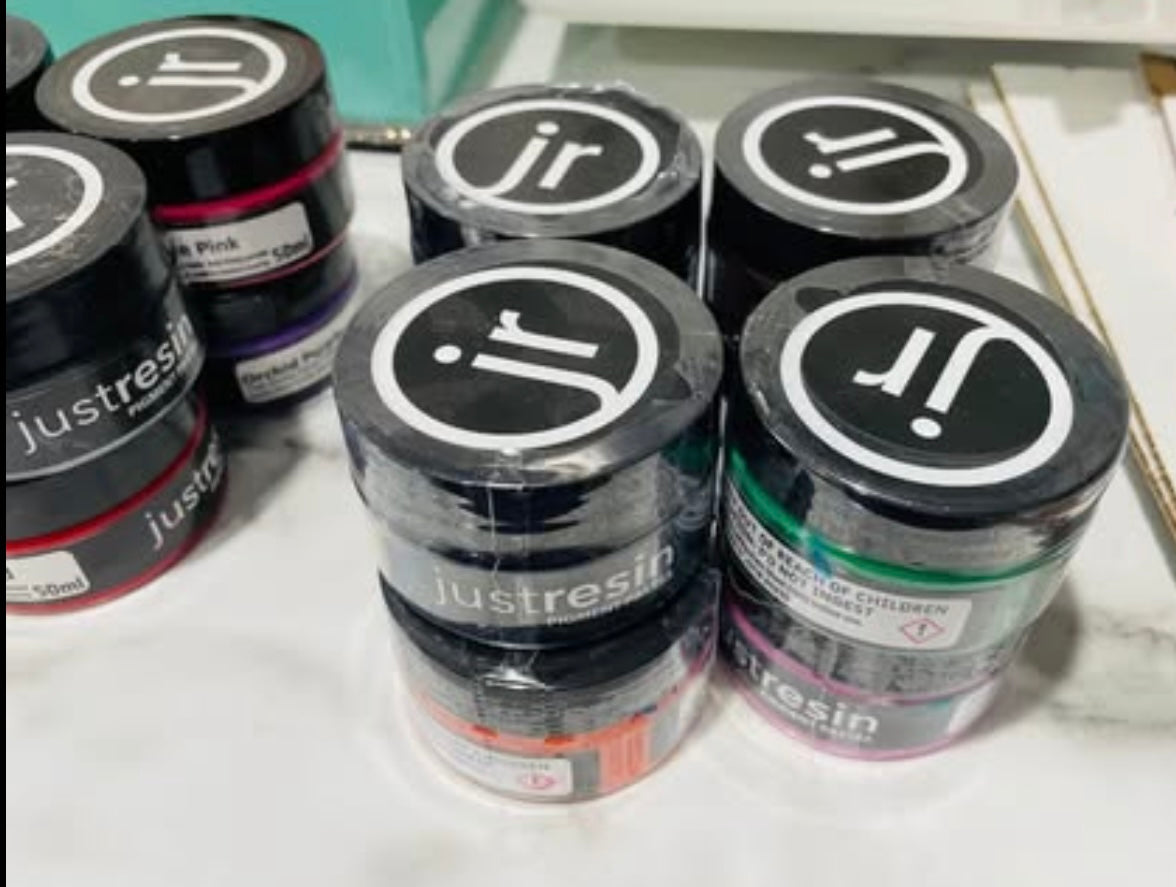Just resin pigments, epoxy pigment, epoxy dye, epoxy colorant, resin pigment