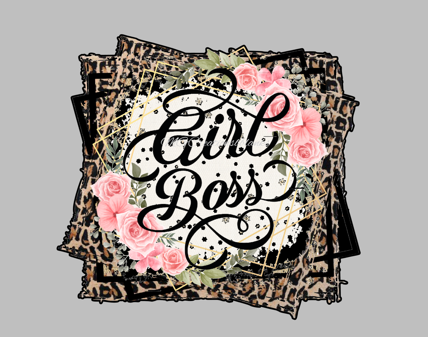 Boss girl acrylic blanks for badge reels & vinyl decal, acrylic blank, decal, vinyl decal, cast acrylic, Badge reel, Boss girl badge reel