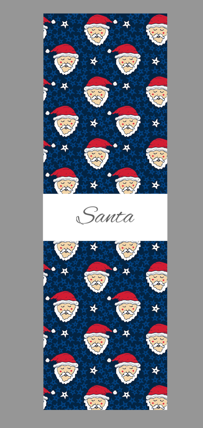 Santa pen wrap vinyl sheet, Santa pen wrap, pen wrap vinyl print sheet, pattern vinyl for pens, pen wrap craft vinyl for Cricut and Silhouette