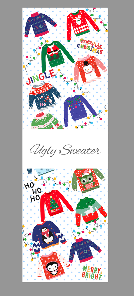 Ugly sweater pen wrap vinyl sheet, ugly sweater pen wrap, pen wrap vinyl print sheet, pattern vinyl for pens, holiday pen wrap craft vinyl for Cricut and Silhouette