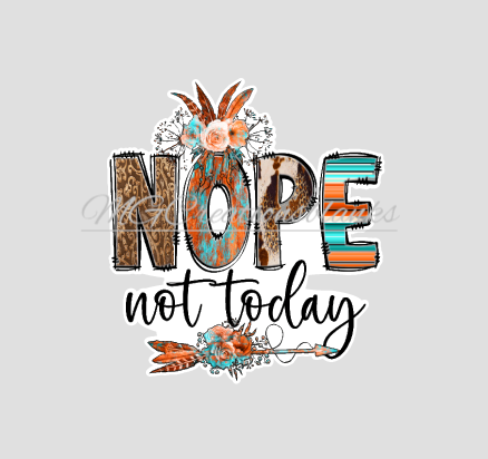 Not today acrylic blank for badge reels & vinyl decal, acrylic blank, decal, vinyl decal, cast acrylic, reel, You are enough badge reel