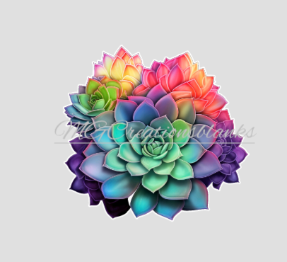 2” Succulent acrylic blanks for badge reels & vinyl decal, acrylic blank, decal, vinyl decal, cast acrylic, reel, Succulent badge reel