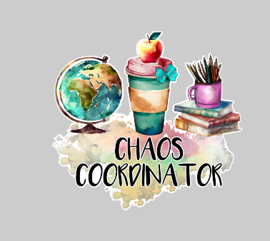 Chaos coordinator clear acrylic blanks for badge reels & vinyl decal, acrylic blank, decal, vinyl decal, cast acrylic, teacher badge reel