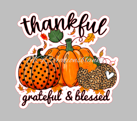 Thankful clear acrylic blanks for badge reels with matching vinyl decal, acrylic blank, decal, vinyl decal, Thankful Fall acrylic blank