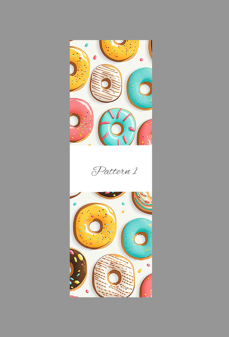 Donut pen wrap vinyl sheet, Donut pen wrap, pen wrap vinyl print sheet, pattern vinyl for pens, pen wrap craft vinyl for Cricut and Silhouette