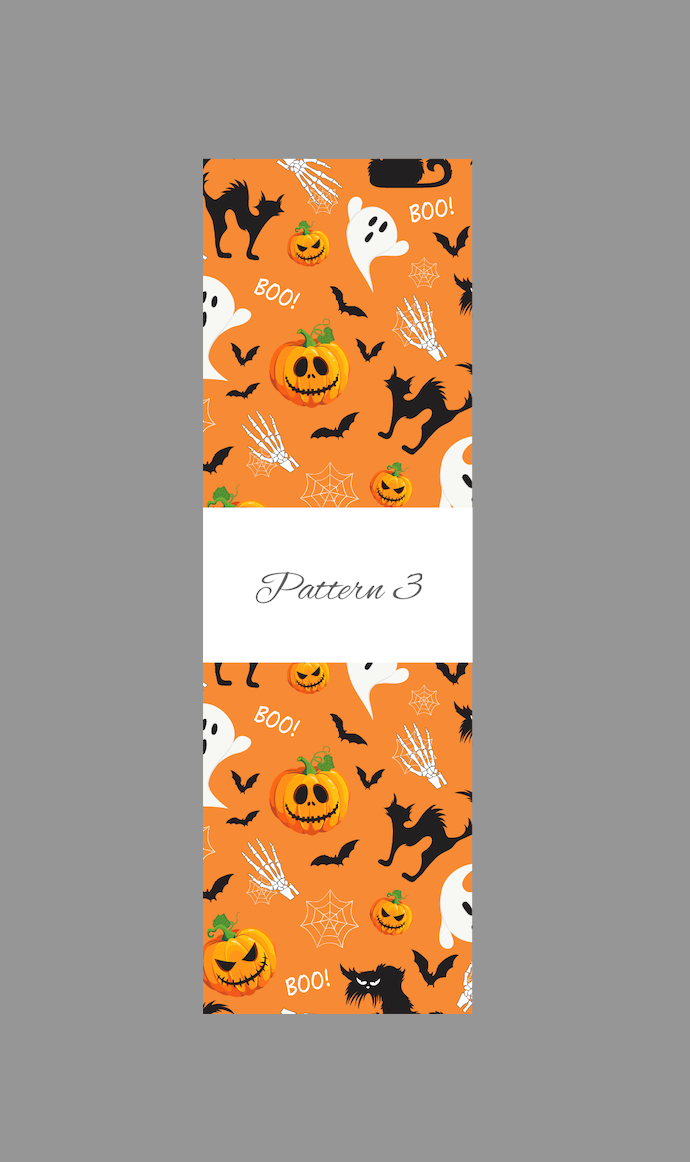 Halloween pen wrap vinyl sheet, Halloween pen wrap, pen wrap vinyl print sheet, pattern vinyl for pens, pen wrap craft vinyl for Cricut and Silhouette