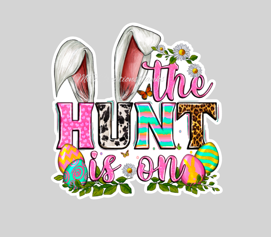 Easter Hunt clear acrylic blanks for badge reels with matching vinyl decal, acrylic blank, decal, vinyl decal, Easter acrylic blank