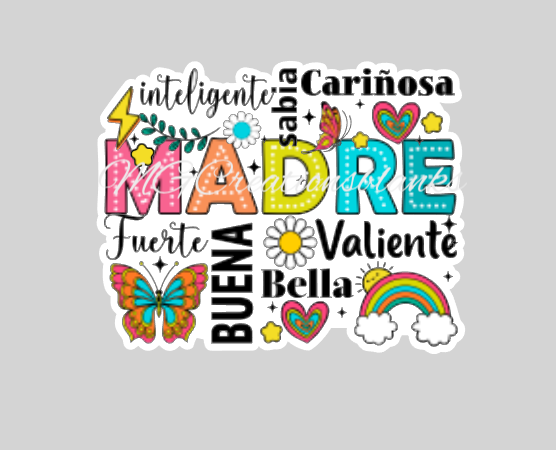 Madre acrylic blanks for badge reels & vinyl decal, acrylic blank, decal, vinyl decal, cast acrylic, mom badge reel, mom decal