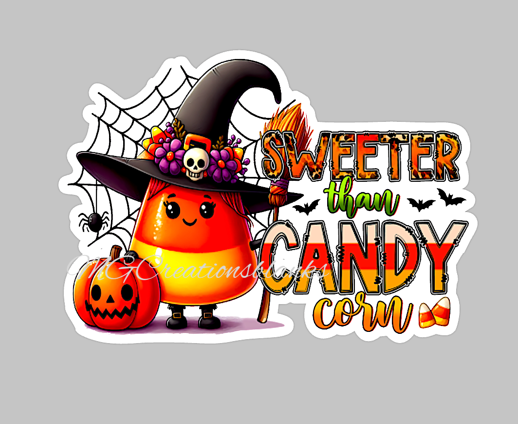 Halloween candy corn, Candy corn clear acrylic blanks for badge reels with matching vinyl decal, acrylic blank, decal, vinyl decal, Halloween candy acrylic blank, Halloween candy