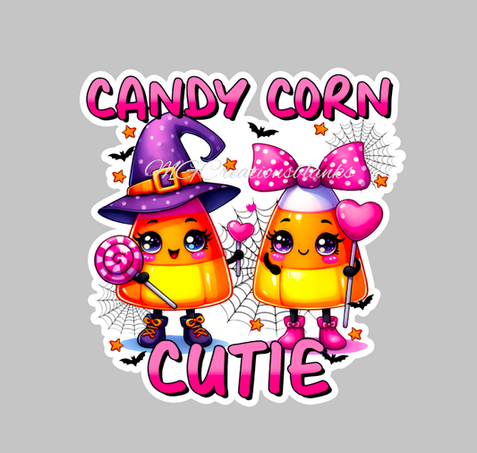 Halloween candy corn, Candy corn clear acrylic blanks for badge reels with matching vinyl decal, acrylic blank, decal, vinyl decal, Halloween candy acrylic blank, Halloween candy