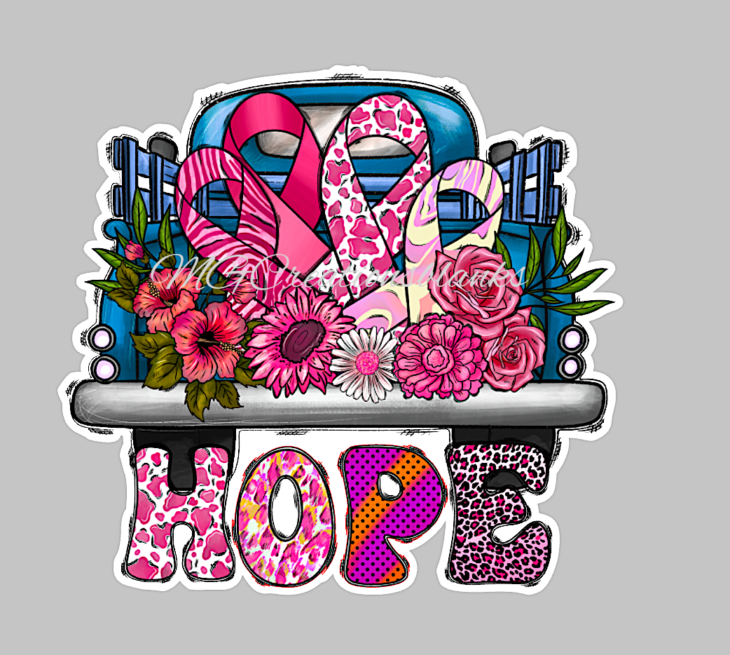 Breast cancer awareness clear acrylic blanks & vinyl decal, acrylic blank, decal, vinyl decal, hope cast acrylic, cancer awareness badge reel, hope acrylic blank