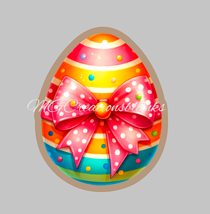 Easter egg clear acrylic blanks for badge reels with matching vinyl decal, acrylic blank, decal, vinyl decal, Easter acrylic blank