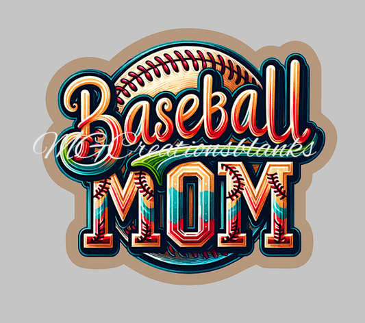 Baseball mom acrylic blanks for badge reels & vinyl decal, acrylic blank, decal, vinyl decal, cast acrylic, reel, baseball badge reel