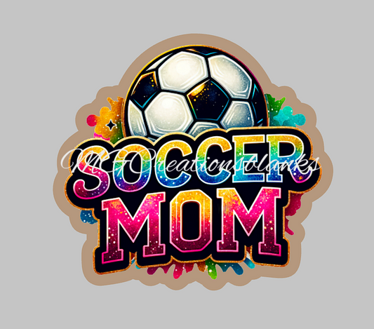 Soccer mom acrylic blanks for badge reels & vinyl decal, acrylic blank, Soccer decal, vinyl decal, Soccer mom cast acrylic, reel, soccer badge reel