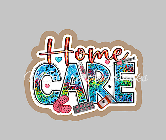 Home care acrylic blanks for badge reels & vinyl decal, acrylic blank, decal, vinyl decal, Home care worker cast acrylic, reel, Nurse hearts badge reel