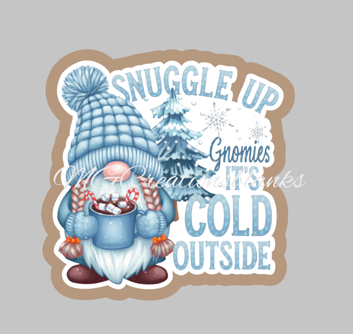 Snuggle up clear acrylic blank for badge reel with matching vinyl decal, Snuggle up acrylic blank, decal, vinyl decal, Snuggle up decal, acrylic, Snuggle up, winter season acrylic blank