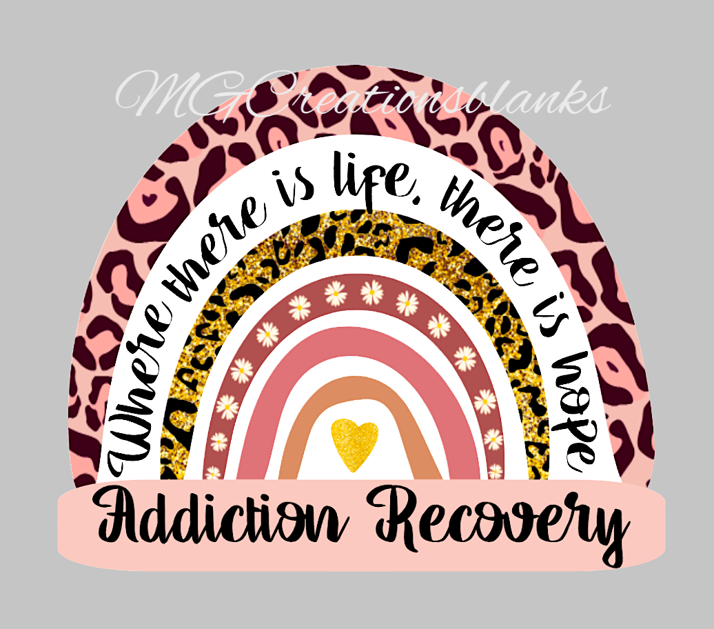 Addiction Recovery awareness clear acrylic blanks & vinyl decal, acrylic blank, decal, vinyl decal, cast acrylic, suicide prevention badge reel, acrylic blank