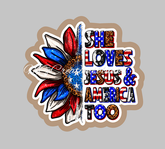 4th of July sunflower clear acrylic blanks for badge reels with matching vinyl decal, acrylic blank, decal, vinyl decal, Independence day acrylic