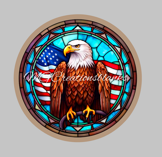 Patriotic USA Eagle Flag clear acrylic blanks for badge reels with matching vinyl decal, acrylic blank, decal, vinyl decal, Independence day acrylic