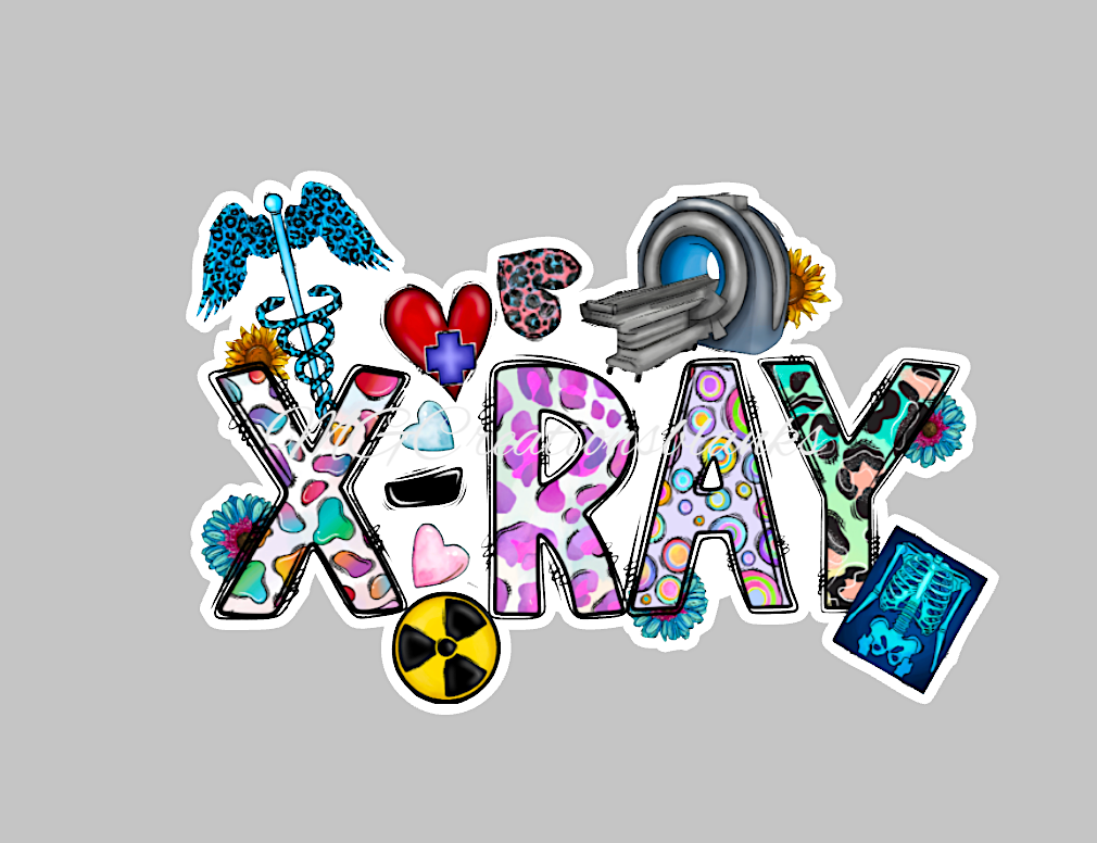 Xrays acrylic blanks for badge reels & vinyl decal, acrylic blank, decal, vinyl decal, cast acrylic, reel, Nurse badge reel, X-rays reel