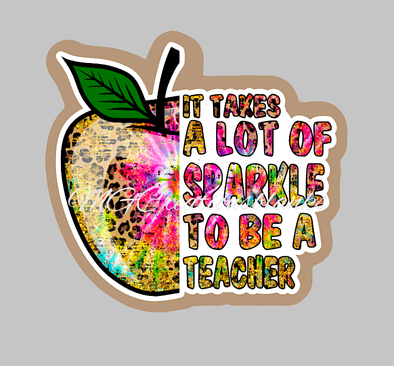 Teacher Apple clear acrylic blanks for badge reels & vinyl decal, acrylic blank, decal, vinyl decal, cast acrylic, apple badge reel