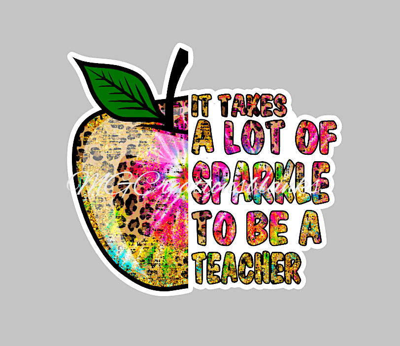 Teacher Apple clear acrylic blanks for badge reels & vinyl decal, acrylic blank, decal, vinyl decal, cast acrylic, apple badge reel