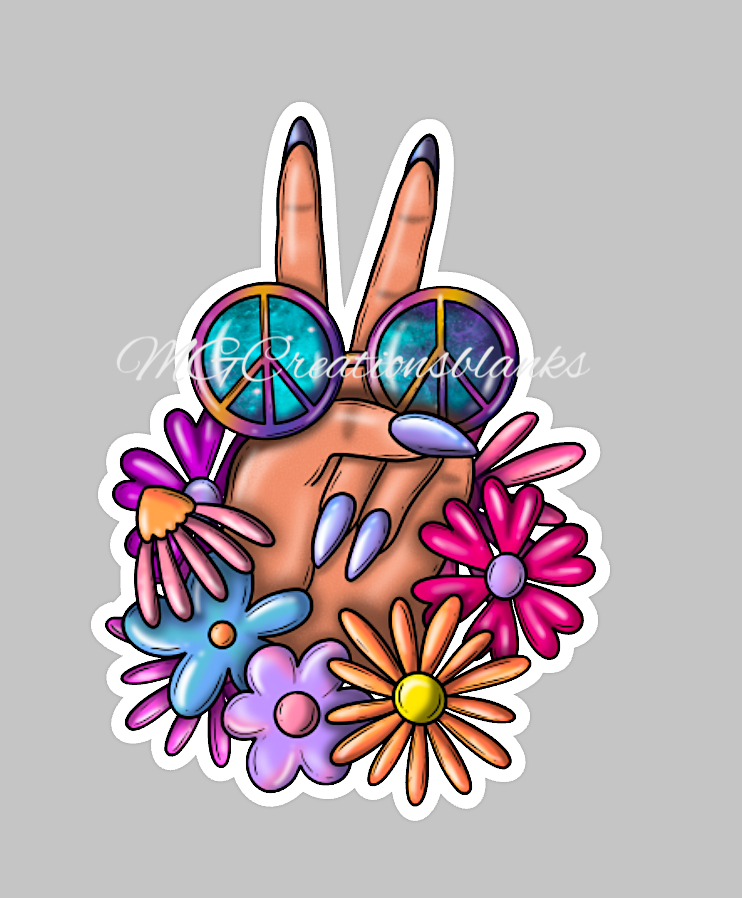 Peace sign acrylic blank for badge reels & vinyl decal, acrylic blank, decal, vinyl decal, cast acrylic, badge reel, Peace Sign reel