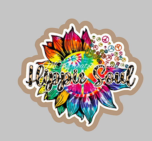 Hippie Soul acrylic blanks for badge reels & vinyl decal, acrylic blank, decal, vinyl decal, cast acrylic, reel, Hippie badge reel