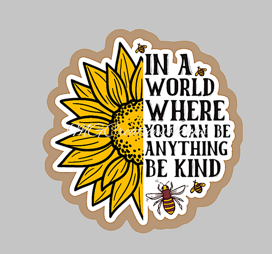 Be Kind acrylic blanks for badge reels & vinyl decal, acrylic blank, decal, vinyl decal, cast acrylic, badge reel, Be kind badge reel