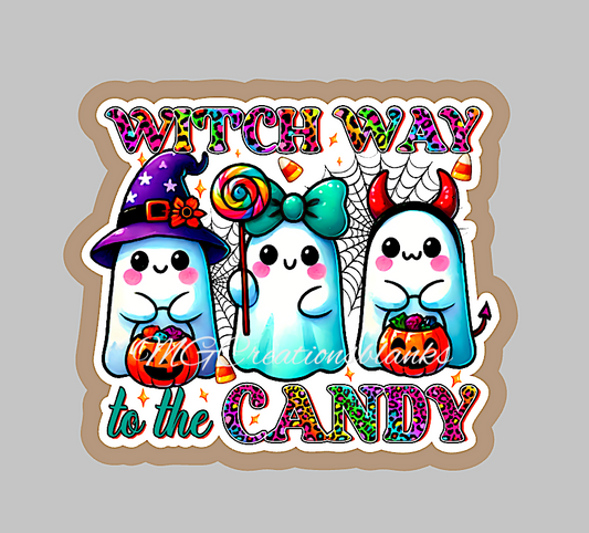 Halloween ghosts, ghosts clear acrylic blanks for badge reels with matching vinyl decal, acrylic blank, decal, vinyl decal, ghost acrylic blank, Halloween ghosts