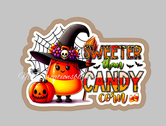 Halloween candy corn, Candy corn clear acrylic blanks for badge reels with matching vinyl decal, acrylic blank, decal, vinyl decal, Halloween candy acrylic blank, Halloween candy