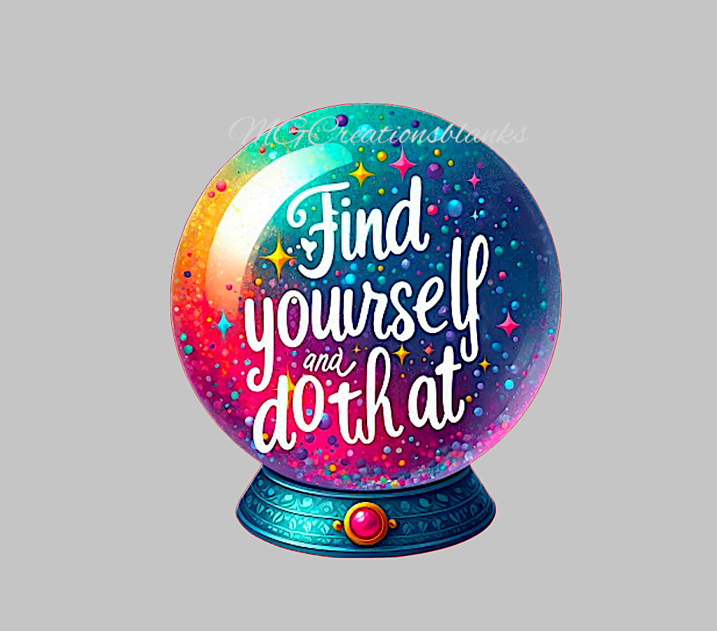 Find yourself and do that acrylic blanks & vinyl decal, Find yourself acrylic blank, decal, vinyl decal, cast acrylic, clear acrylic blank, motivational clear acrylic blank badge reel, Find yourself acrylic blank