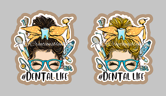 Dental Life acrylic blanks for badge reels & vinyl decal, acrylic blank, decal, vinyl decal, cast acrylic, reel, Nurse badge reel, X-rays reel