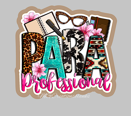 PARA professional acrylic blank for badge reels & vinyl decal, Para DIY acrylic blank, PARA vinyl decal, Para professional badge reel, Teacher