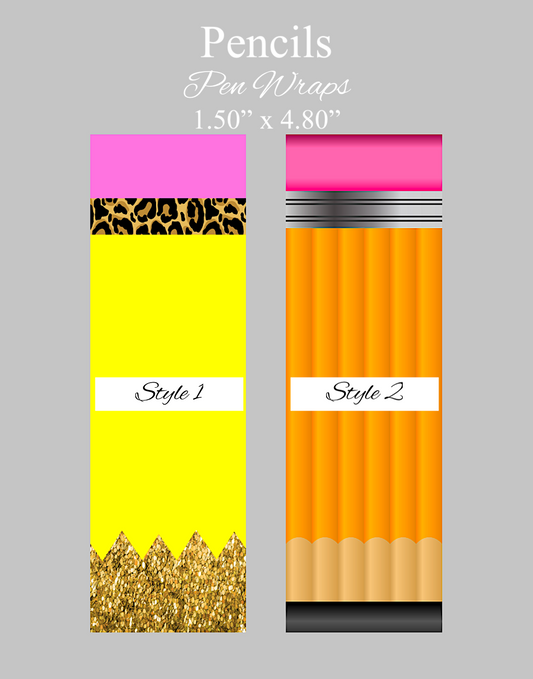Pencil pen wrap vinyl sheet, pencil pen wrap, pencil pen wrap vinyl print sheet, pencil pattern vinyl for pens, pencil pen wrap craft vinyl