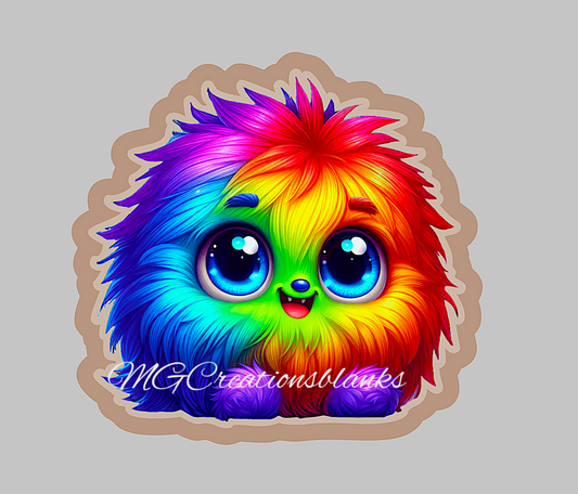 Halloween monster clear acrylic blanks for badge reels with matching vinyl decal, acrylic blank, decal, vinyl decal, Halloween monster acrylic blank, Halloween monster