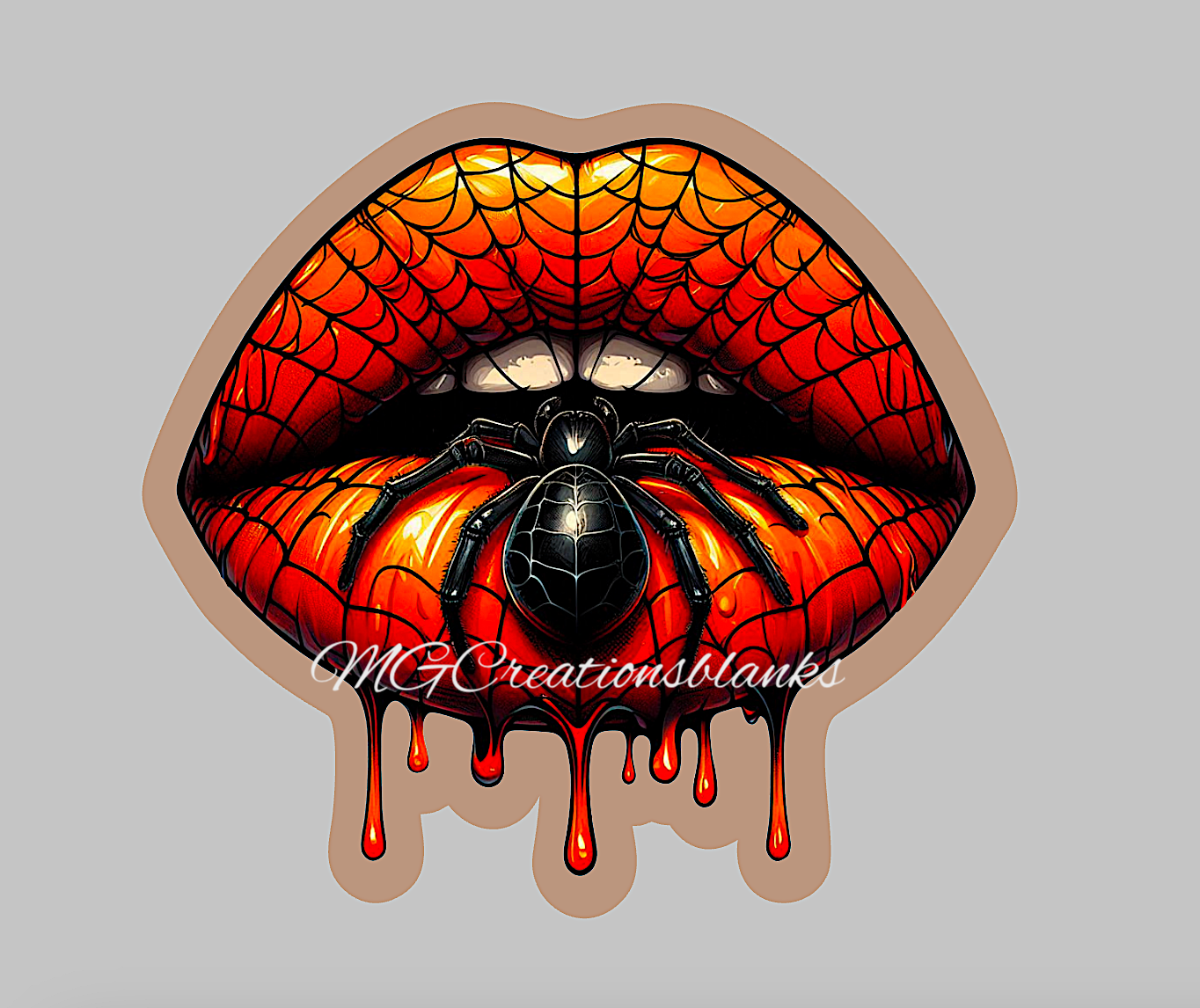Halloween spider clear acrylic blanks for badge reels with matching vinyl decal, happy halloween acrylic blank, spider vinyl decal, Halloween season, happy halloween acrylic blank, Halloween spider