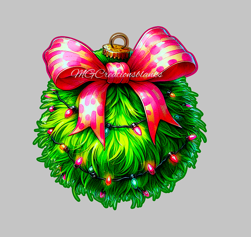 Christmas ornament acrylic blank for badge reel with vinyl decal, ornament acrylic craft blank, Santa blank, Christmas DIY Ornament