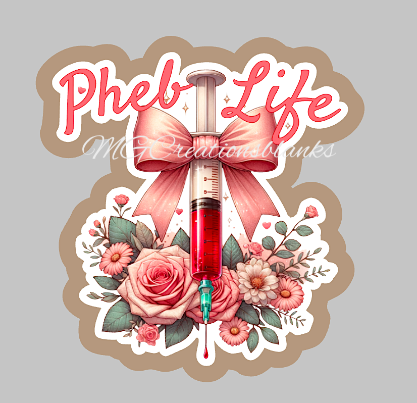 Phlebotomist clear acrylic blank for badge reels & vinyl decal, phlebotomist acrylic blank, lab assistant, medical badge reel, phlebotomist clear acrylic blank, Nurse DIY blanks