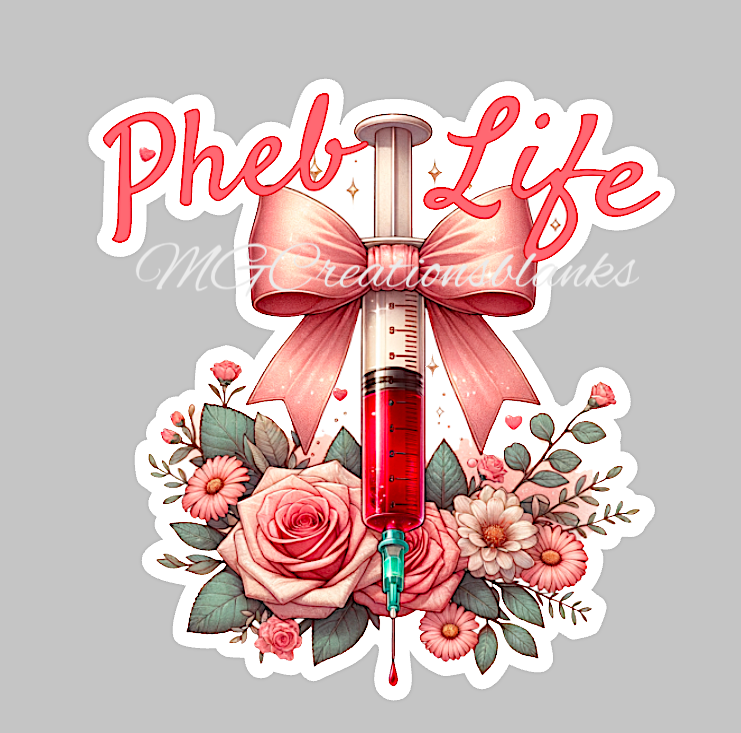 Phlebotomist clear acrylic blank for badge reels & vinyl decal, phlebotomist acrylic blank, lab assistant, medical badge reel, phlebotomist clear acrylic blank, Nurse DIY blanks